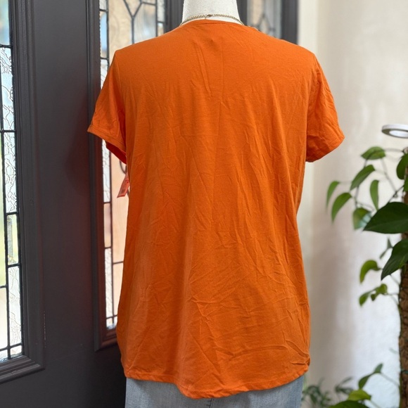 NWT Women’s Orange Happy Halloween Pumpkin Shirt | Size XXL - Picture 4 of 6